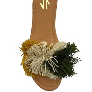 Silvia Cobos Mambo Fringe Sandals Size 12
New in Box w/ Dust Bag